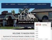 Tablet Screenshot of masonproperties.com